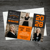 Sinaasappel & zwart krijtbord 3 foto Afstuderen Kaart