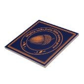  Sinaasappel Zwart spreekwoord Eiken eik bladeren Tegeltje (Zijkant)