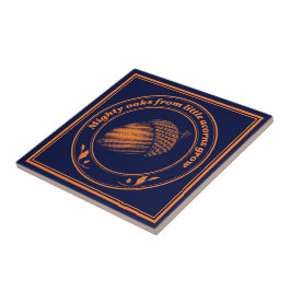  Sinaasappel Zwart spreekwoord Eiken eik bladeren Tegeltje