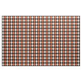 Sinaasappel Zwart Wit Argyle Diamond Design Stof (Yard (91,4 cm))