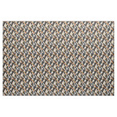Sinaasappel Zwart Wit Katten Stof (Fat Quarter)