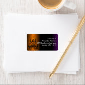 Sinaasappel/zwarte luidop etiket (Insitu)