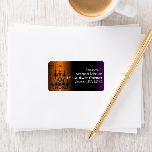 Sinaasappel/zwarte luidop etiket (Insitu)