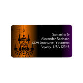 Sinaasappel/zwarte luidop etiket (Voorkant)