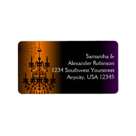 Sinaasappel/zwarte luidop etiket