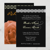 SINAASAPPEL & ZWARTE Roos repetitie Inbeluitnodigi Kaart (Voorkant / Achterkant)