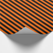 Sinaasappel/zwarte strepen inpakpapier (Hoek)