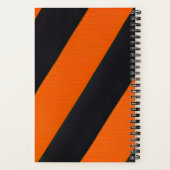 sinaasappel zwarte strepen notitieboek (Achterkant)