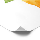 Sinaasappelblad Poster (Hoek)