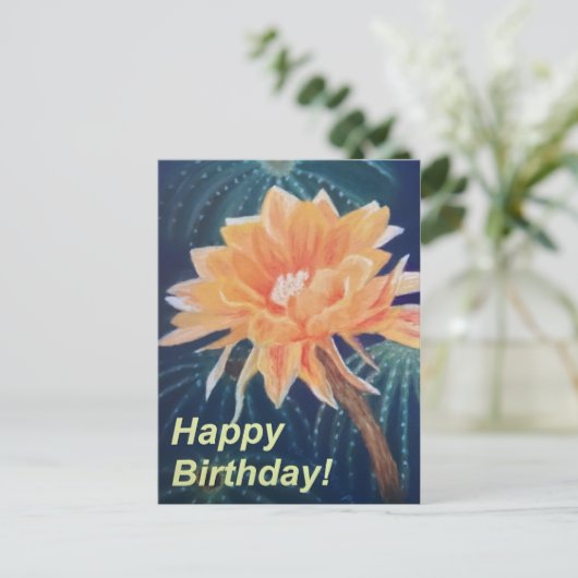 Sinaasappelbloem Briefkaart (Staand voorkant)