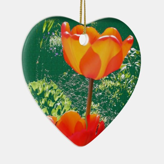 Sinaasappelbloem Keramisch Ornament (Rechts)