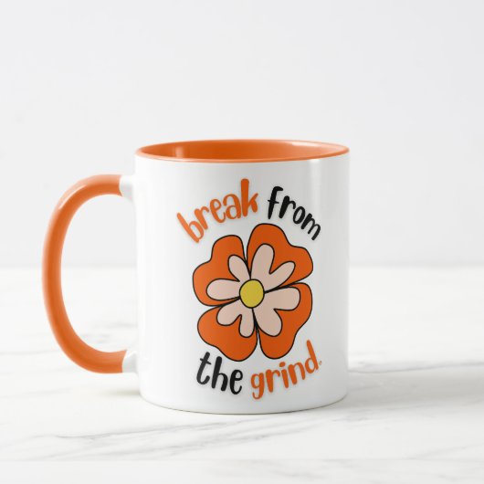 Sinaasappelbloem koffiemok mok (Links)