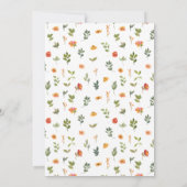 Sinaasappelbloem krans trouw uitnodiging (Achterkant)