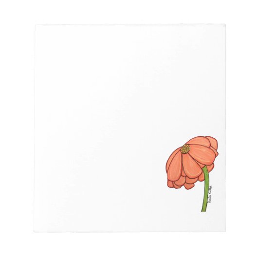 Sinaasappelbloem Notitieblok (Voorkant)