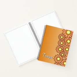 Sinaasappelbloem notitieboek - Kantoor, school, ku