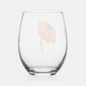 Sinaasappelbloem Wijnglas Zonder Voet (Achterkant)