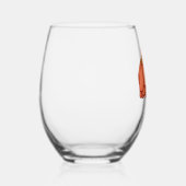 Sinaasappelbloem Wijnglas Zonder Voet (Rechts)