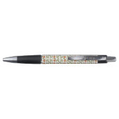 Sinaasappelbloemen, bloempatroon, groen, Boho Pen (Achterkant)