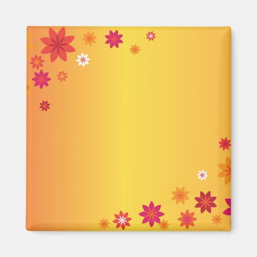 Sinaasappelbloemen Magneet (Voorkant)