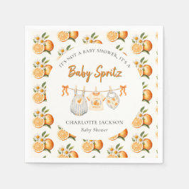 Sinaasappelbloesem Baby Spritz Baby Shower Servet