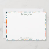 Sinaasappelbloesem Bruiloft Bridal Shower Naam Bedankkaart (Voorkant)