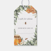 Sinaasappelbloesem Honing Bij Showertags Cadeaulabel (Voorkant)