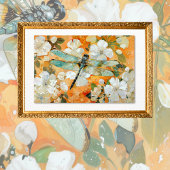 Sinaasappelbloesem Libelle Vintage Decoupage Tissuepapier