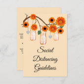 Sinaasappelbloesem metselwerkjars veiligheidsmaatr informatiekaartje (Voorkant / Achterkant)