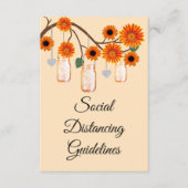 Sinaasappelbloesem metselwerkjars veiligheidsmaatr informatiekaartje (Voorkant)