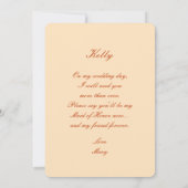 Sinaasappelbloesem Metselwerkpotten Trouwgetuige K Kaart (Achterkant)