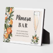 Sinaasappelbloesem Mimosa Bar Fotoplaat (Zijkant)
