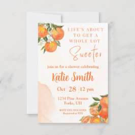 Sinaasappelbloesem Thema Uitnodiging voor Bruidsdo