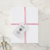 Sinaasappelbloesemhoning etiket met honingbij cadeaulabel (Met Touw)