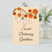 Sinaasappelbloesems in metselstenen pot veiligheid informatiekaartje (Staand voorkant)