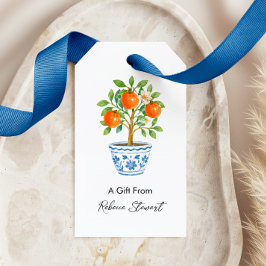 Sinaasappelbomen voor elke gelegenheid Een cadeau  Cadeaulabel