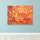 Sinaasappelboom Blad kunstprint geschenken Herfst Canvas Afdruk (Insitu (Houten vloer))