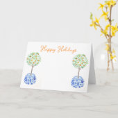 Sinaasappelboom Kerstkaart Kaart (Gele Bloem)