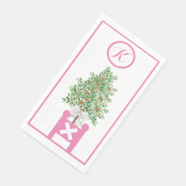 Sinaasappelboom Topiary Chinoiserie  Papieren gast Servet
