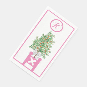 Sinaasappelboom Topiary Chinoiserie  Papieren gast Servet