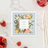 Sinaasappelboomgaard botanische citruslijst lichtb servet (Insitu)