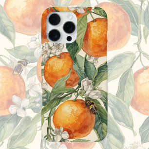 Sinaasappelboomgaard – Handgetekende citrusvrucht  iPhone 16 Pro Max Hoesje