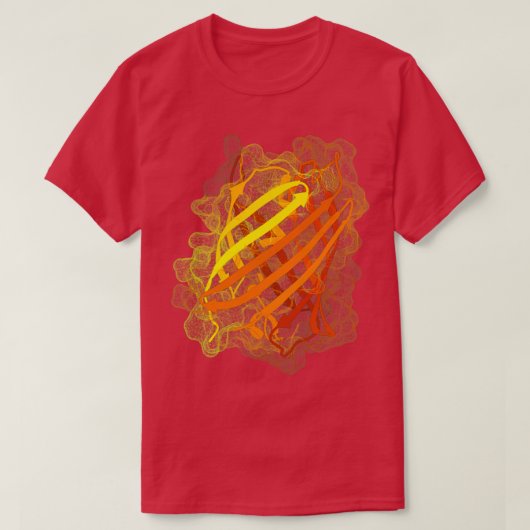 sinaasappelfluorescerend eiwit t-shirt (Design voorkant)