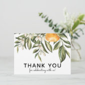 Sinaasappelgroen Bedankt (Staand voorkant)