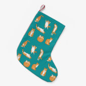 Sinaasappelkatten Grappig Kleine Kerstsok (Voorkant (Hangend))
