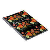 Sinaasappelklaproos bloemen tuin journaalboek notitieboek (Rechterzijde)