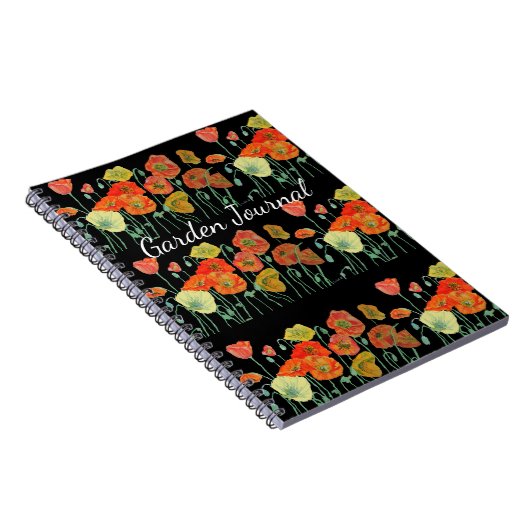 Sinaasappelklaproos bloemen tuin journaalboek notitieboek (Rechterzijde)