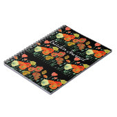 Sinaasappelklaproos bloemen tuin journaalboek notitieboek (Linkerzijde)