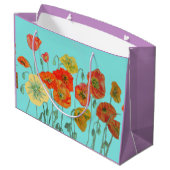 Sinaasappelklaproos bloemschildering in waterverf  groot cadeauzakje (Achterkant Gekanteld)