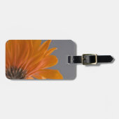 Sinaasappelkleurige Gerber Madeliefje Bloem Bagagelabel (Voorkant horizontaal)