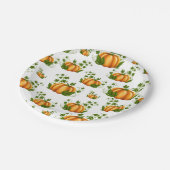 Sinaasappelkleurige Pompoen Landelijke Landelijke  Papieren Bordje (Gekanteld)